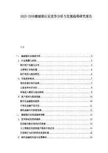 2025-2030挪威銀行業競爭分析與發展趨勢研究報告