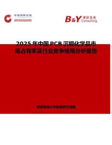 2025年中國PCB沉銅化學品市場占有率及行業競爭格局分析報告