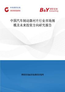 中國汽車制動器襯片行業市場規模及未來投資方向研究報告