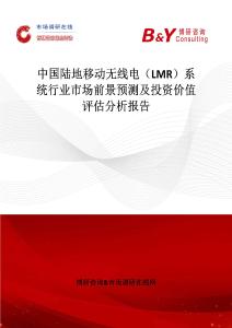中國陸地移動無線電（LMR）系統行業市場前景預測及投資價值評估分析報告
