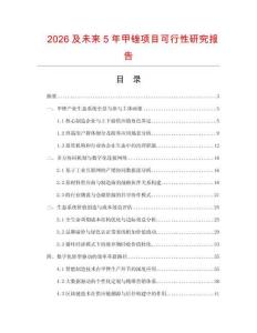 2026及未来5年甲锉项目可行性研究报告