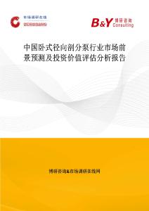 中國臥式徑向剖分泵行業市場前景預測及投資價值評估分析報告