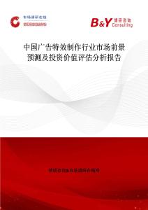 中國廣告特效制作行業市場前景預測及投資價值評估分析報告