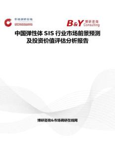 中國彈性體SIS行業市場前景預測及投資價值評估分析報告