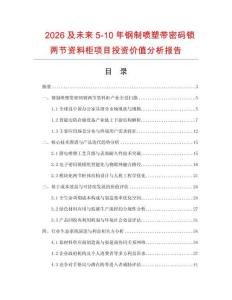 2026及未來5-10年鋼制噴塑帶密碼鎖兩節資料柜項目投資價值分析報告