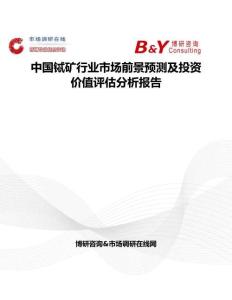 中國鋱礦行業市場前景預測及投資價值評估分析報告