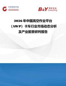 2026年中国高空作业平台（AWP）卡车行业市场动态分析及产业前景研判报告