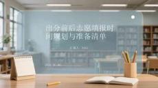 出分前后志愿填报时间规划与准备清单