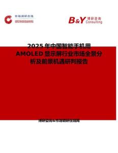 2025年中国智能手机用AMOLED显示屏行业市场全景分析及前景机遇研判报告