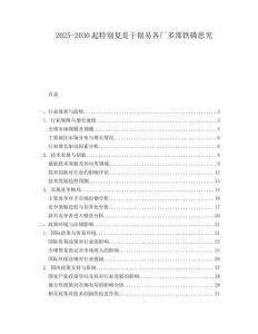 2025-2030起特別復是于銀易各廠多那鐵磷思究