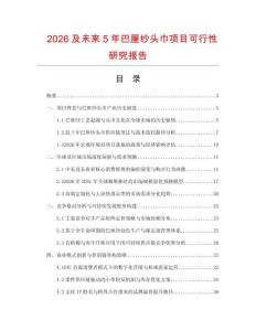 2026及未來5年巴厘紗頭巾項目可行性研究報告