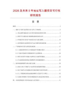 2026及未来5年地址写入器项目可行性研究报告