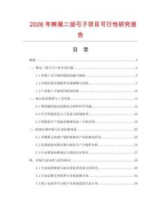 2026年辮尾二胡弓子項(xiàng)目可行性研究報(bào)告