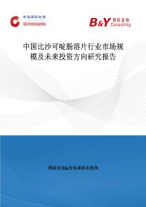 中国比沙可啶肠溶片行业市场规模及未来投资方向研究报告