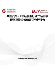 中國汽車-卡車運輸船行業(yè)市場前景預(yù)測及投資價值評估分析報告