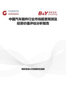 中國汽車鍛件行業市場前景預測及投資價值評估分析報告