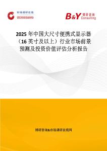 2025年中国大尺寸便携式显示器（16英寸及以上）行业市场前景预测及投资价值评估分析报告