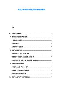 动漫产业供需分析及投资价值预测报告