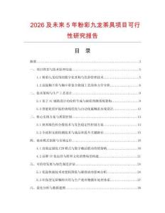 2026及未來5年粉彩九龍茶具項目可行性研究報告