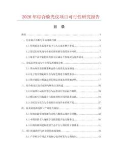 2026年綜合驗(yàn)光儀項(xiàng)目可行性研究報(bào)告