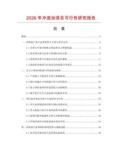 2026年沖浪池項目可行性研究報告