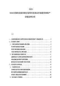 2025-2030合規(guī)科技服務(wù)銀行監(jiān)管科技商業(yè)價(jià)值投資熱絡(luò)產(chǎn)業(yè)鏈監(jiān)理分析