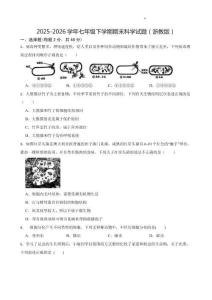 2025-2026学年七年级下学期期末科学试题