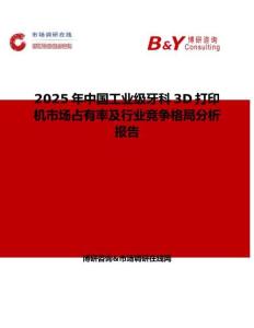 2025年中國工業(yè)級牙科3D打印機市場占有率及行業(yè)競爭格局分析報告