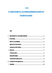 2025-2030捷克共和國汽車工業(yè)市場現(xiàn)狀深度觀察及行業(yè)競爭與未來價值評估討論報告
