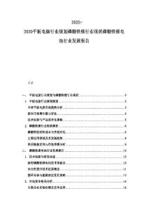 2025-2030平板電腦行業規劃磷酸鐵鋰行業現狀磷酸鐵鋰電池行業發展報告