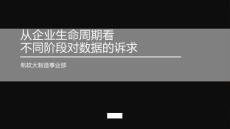 制造企業不同生命周期數據訴求與數字化解決方案