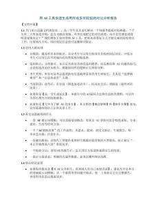 用AI工具快速生成两所或多所院校的对比分析报告