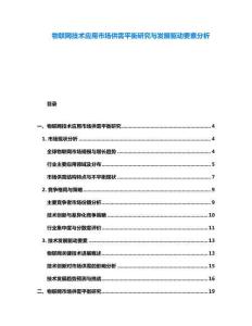 物聯網技術應用市場供需平衡研究與發展驅動要素分析