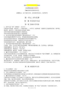 最新版七年級(jí)上冊(cè)道德與法治人教部編版2024全冊(cè)知識(shí)點(diǎn)