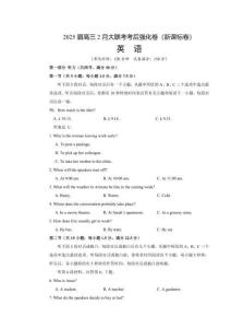 2025屆高三下學(xué)期2月大聯(lián)考考后強(qiáng)化（新課標(biāo)卷）英語試卷（含解析）