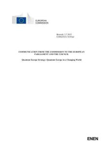 量子歐洲戰略 Quantum Europe Strategy