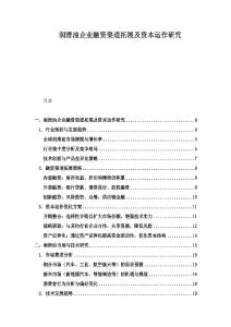 潤滑油企業融資渠道拓展及資本運作研究