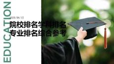 院校排名學(xué)科排名專業(yè)排名綜合參考