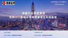 保險-保險行業研究框架系列二：保險公司利源模型及實現路徑