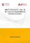2025年中国电动汽车（EVs）锂离子电池行业市场前景预测及投资价值评估分析报告