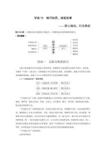 板块十　学案73　精巧构思，曲笔叙事——匠心独运，行文跌宕