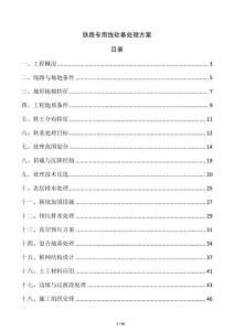 铁路专用线软基处理方案