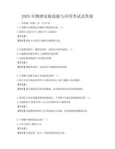 2025年物理實驗技能與應用考試及答案