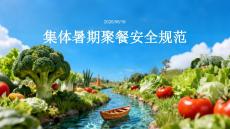 集体暑期聚餐安全规范 师生团建饮食健康防护教育 PPT 课件