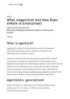贝恩 -什么是智能体以及它如何在企业中工作 What Is Agentic AI and How Does It Work in Enterprises