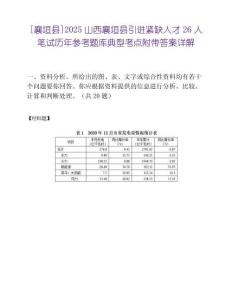 [襄垣縣]2025山西襄垣縣引進(jìn)緊缺人才26人筆試歷年參考題庫(kù)典型考點(diǎn)附帶答案詳解