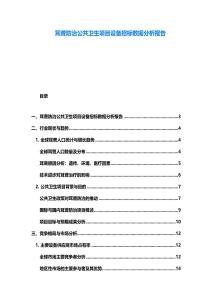 耳聋防治公共卫生项目设备招标数据分析报告