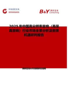 2025年中國高分辨率音響（高保真音響）行業市場全景分析及前景機遇研判報告