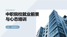 中職院校就業前景與心態培訓 PPT