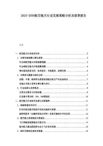 2025-2030航空航天行業(yè)發(fā)展策略分析及前景報(bào)告